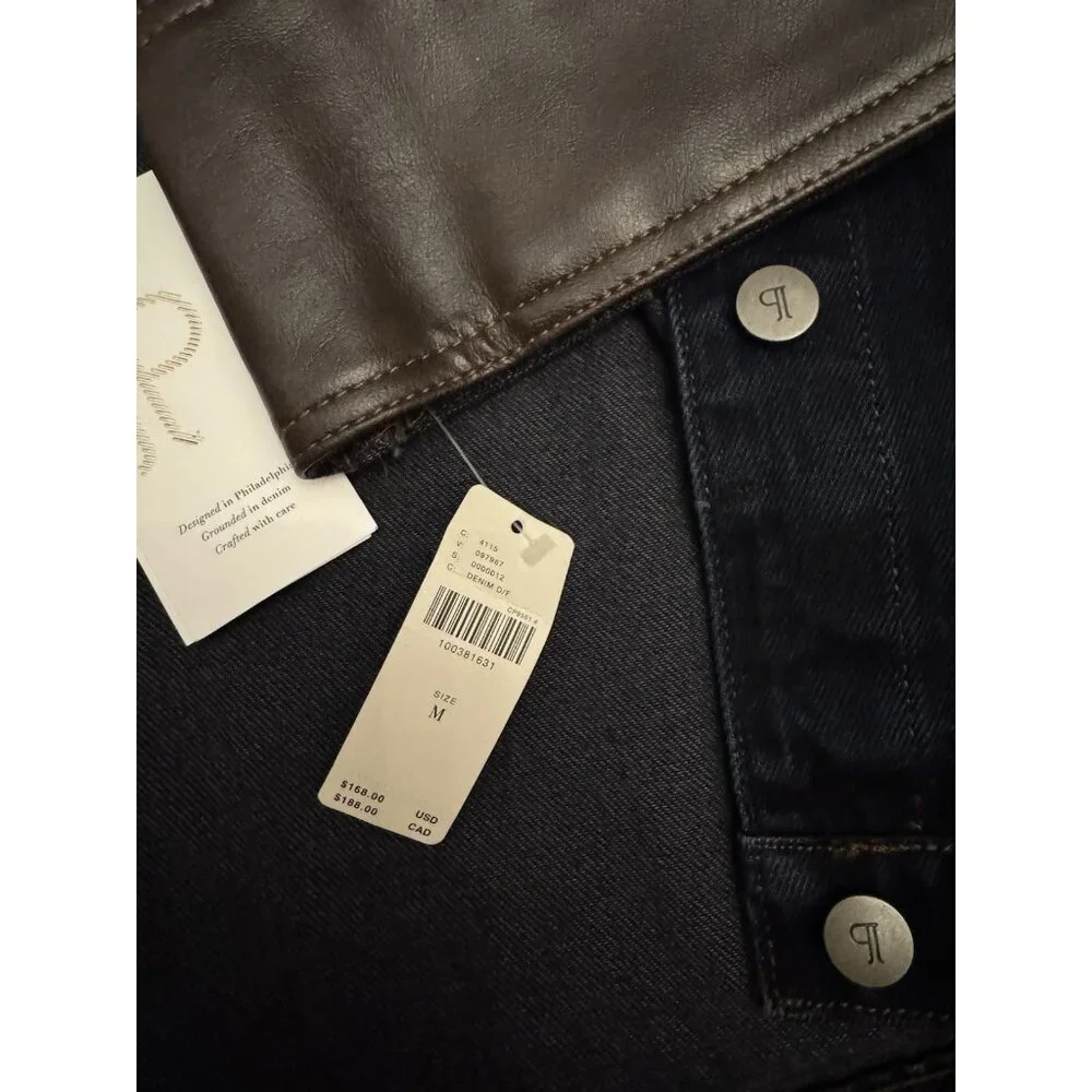 NWT Size M - Pilcro 100% Cotton Cuffed Crop Denim Jacket (NWT US$ 168) - Picture 12 of 16